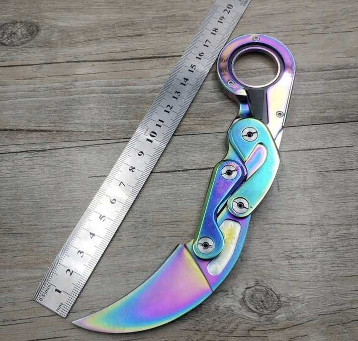 Karambit CS:GO Nóż NECK PAZUR FADE Składany