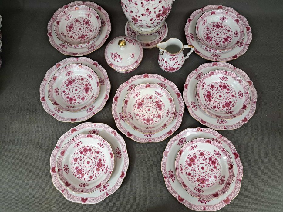 Serwis kawowy porcelanowy na 7 osób, Lindner Marie - Luise