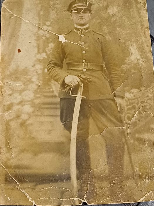 Vintage Oficer II RP Szabla wz 21 kartka 11,5x8cm OKAZJA