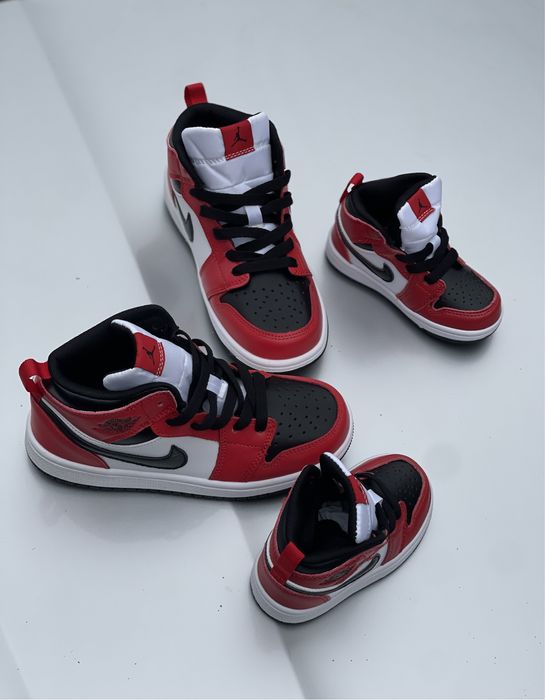 Дитячі ботинки Nike Air Jordan Red Black Mid р.22-25, 36