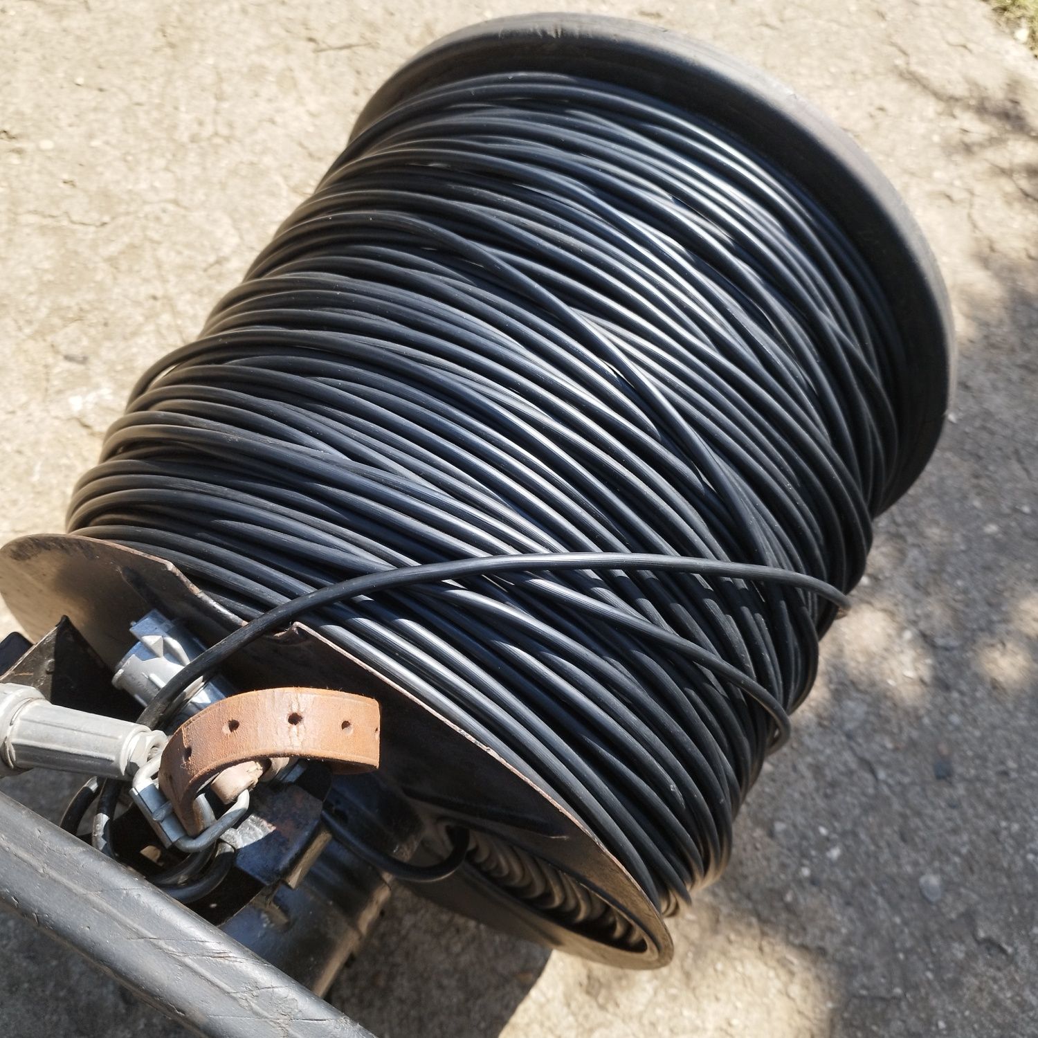 Przewód kabel 2x1.5 mm2 wojskowy plecionka uzbrojona guma