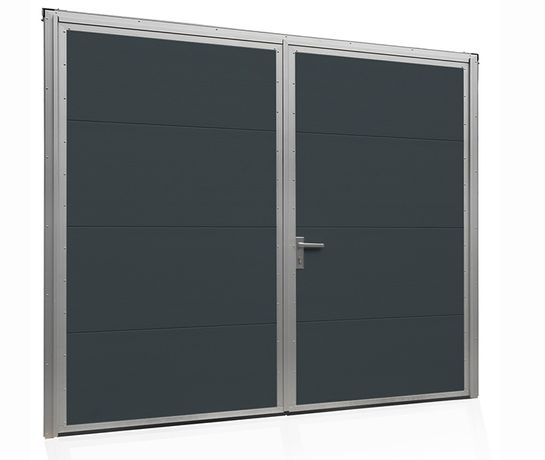 Brama Garażowa Rozwierna Na wymiar Aluminiowa DWUSKRZYDŁOWA 200x210