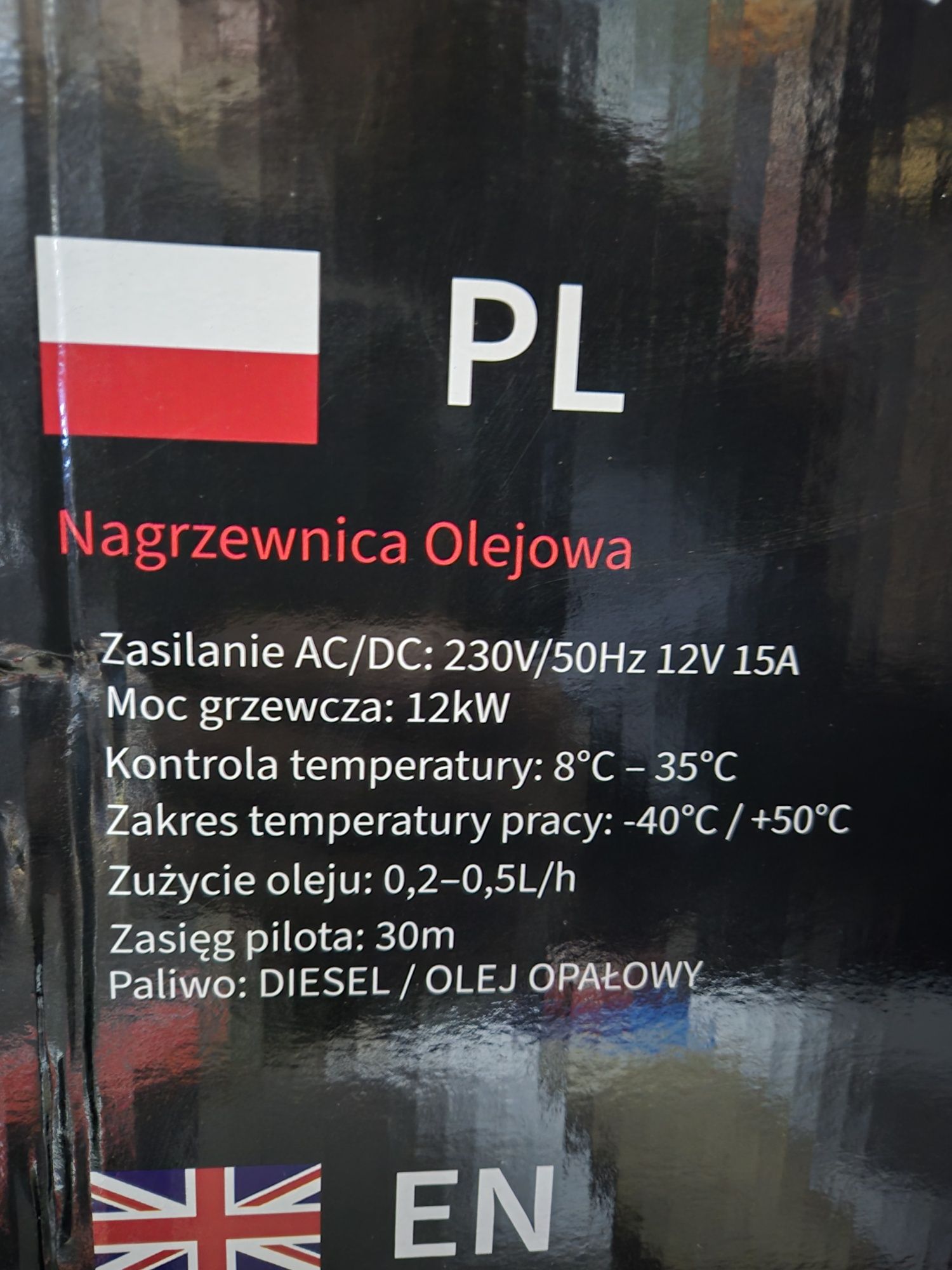 MOCNE 12KW Webasto Ogrzewanie Postojowe Nagrzewnica Olejowa  12V/230V