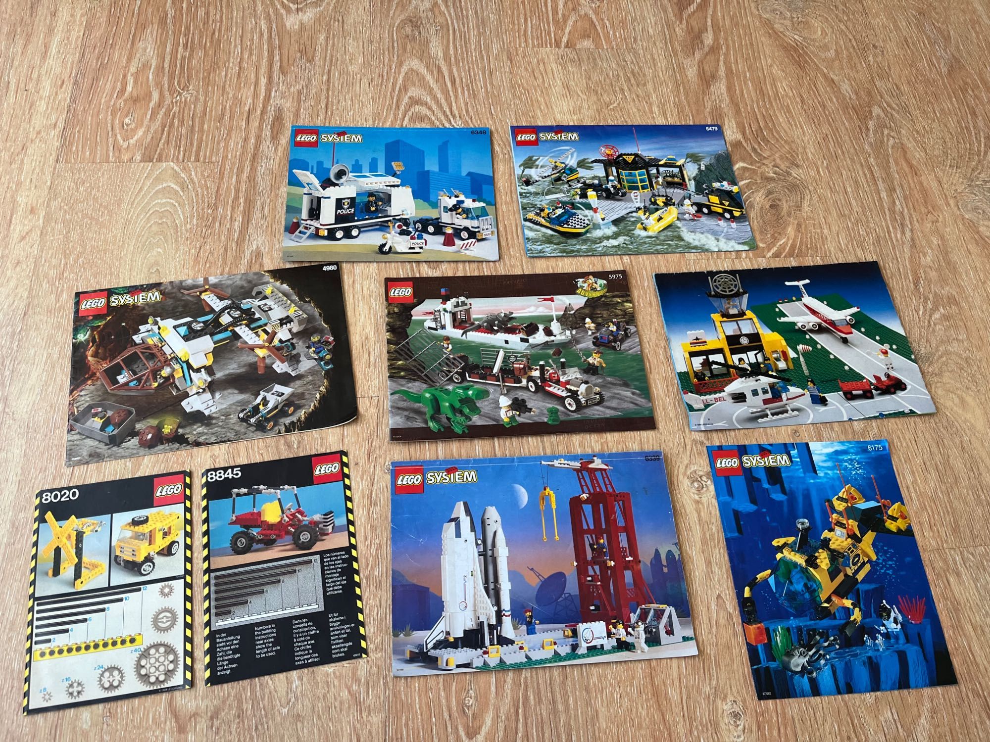Lego instrukcje 8 sztuk