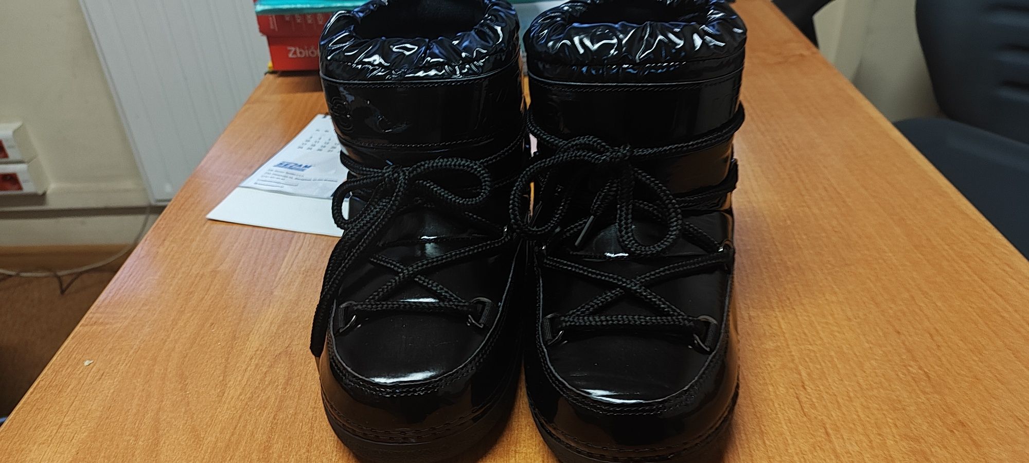 Hit buty boots śniegowce platforma jak Moon lakierowane r. 38/39 25 c