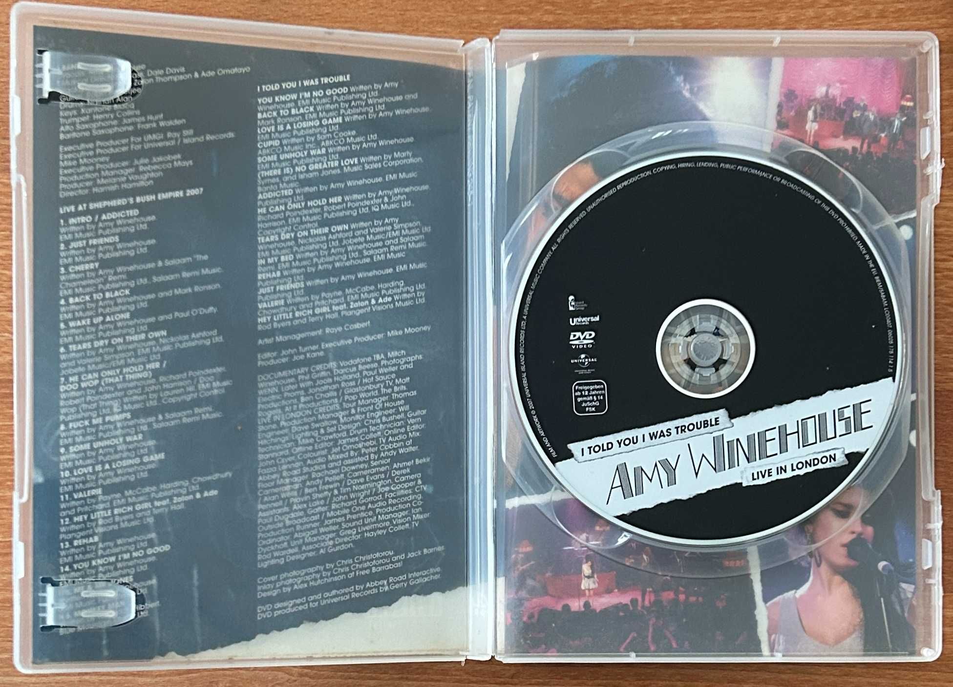 Amy Winehouse - I told you I was trouble - Live in London 2007 - DVD