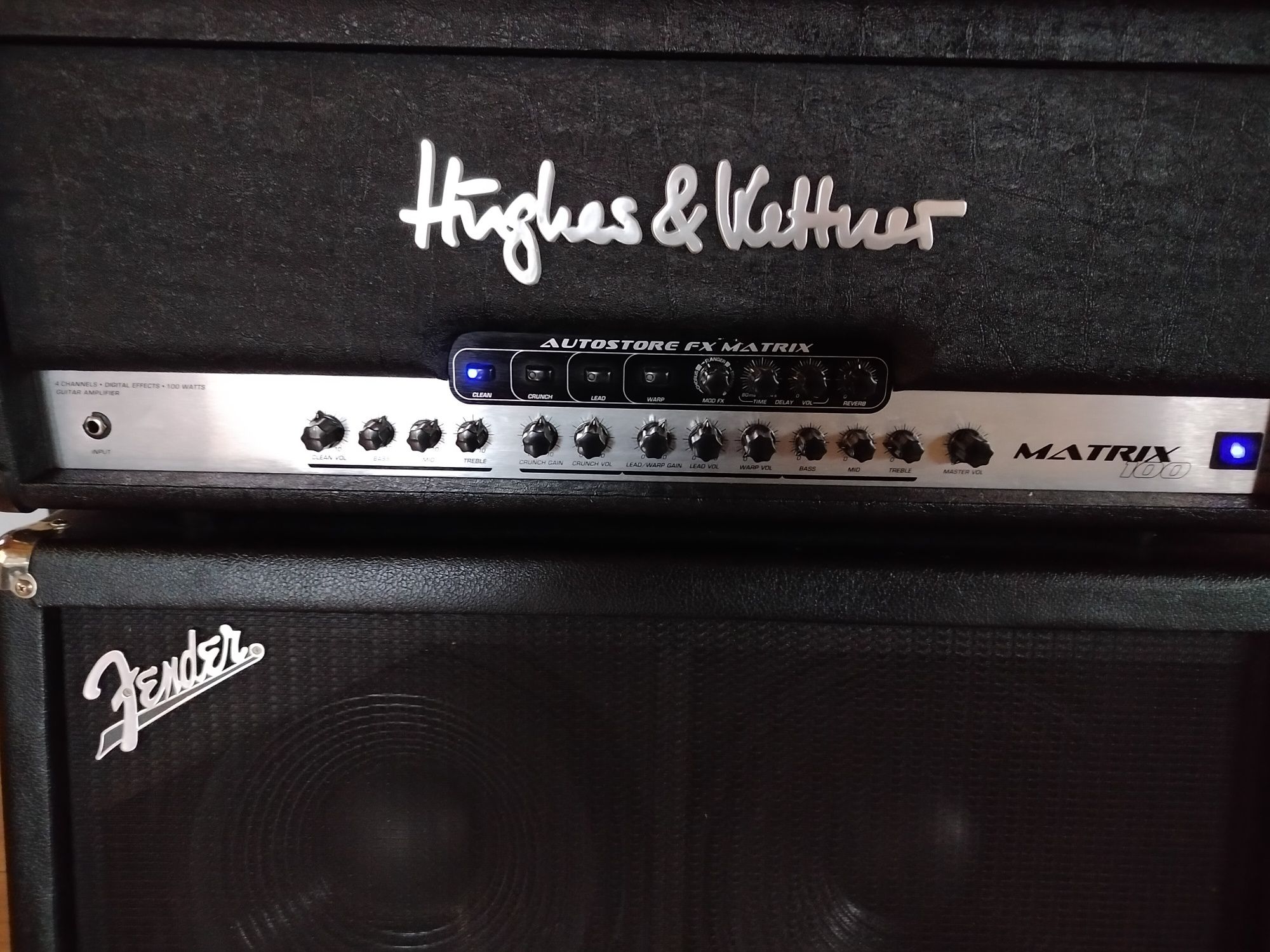 Wzmacniacz hughes&Kettner + kolumna Fender