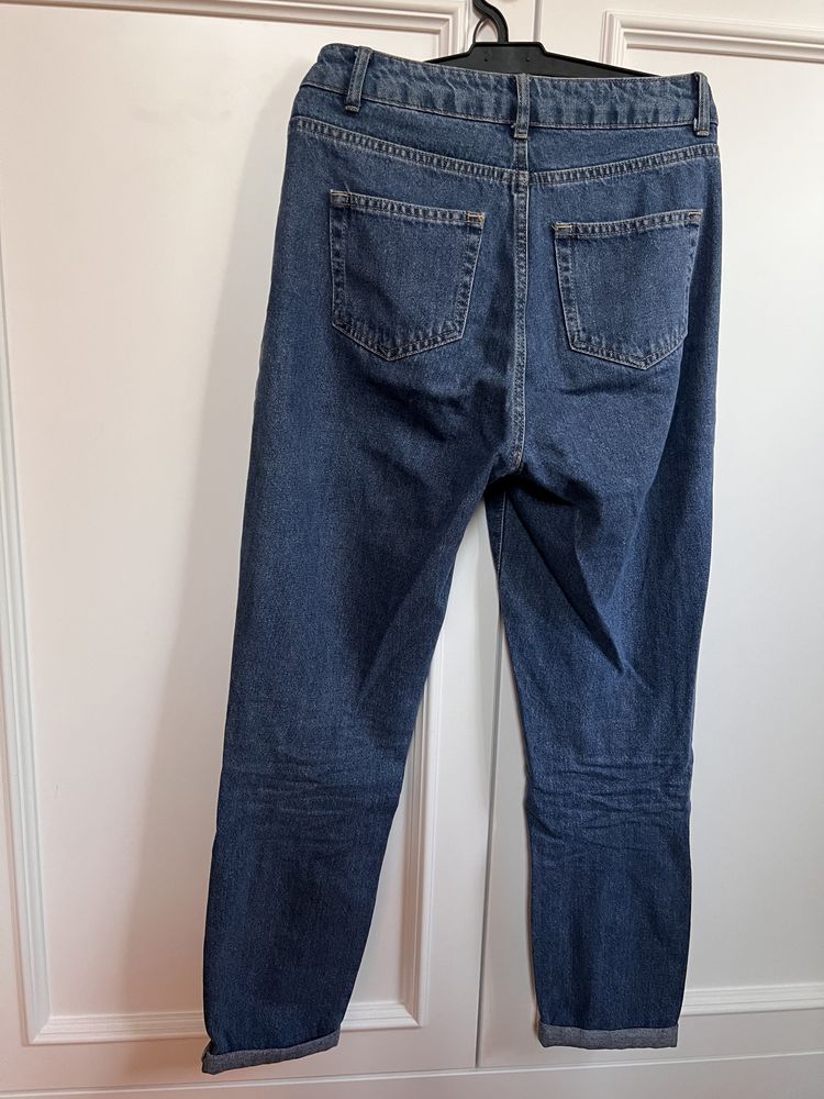 jeansy spodnie mohito vintage z wysokim stanem