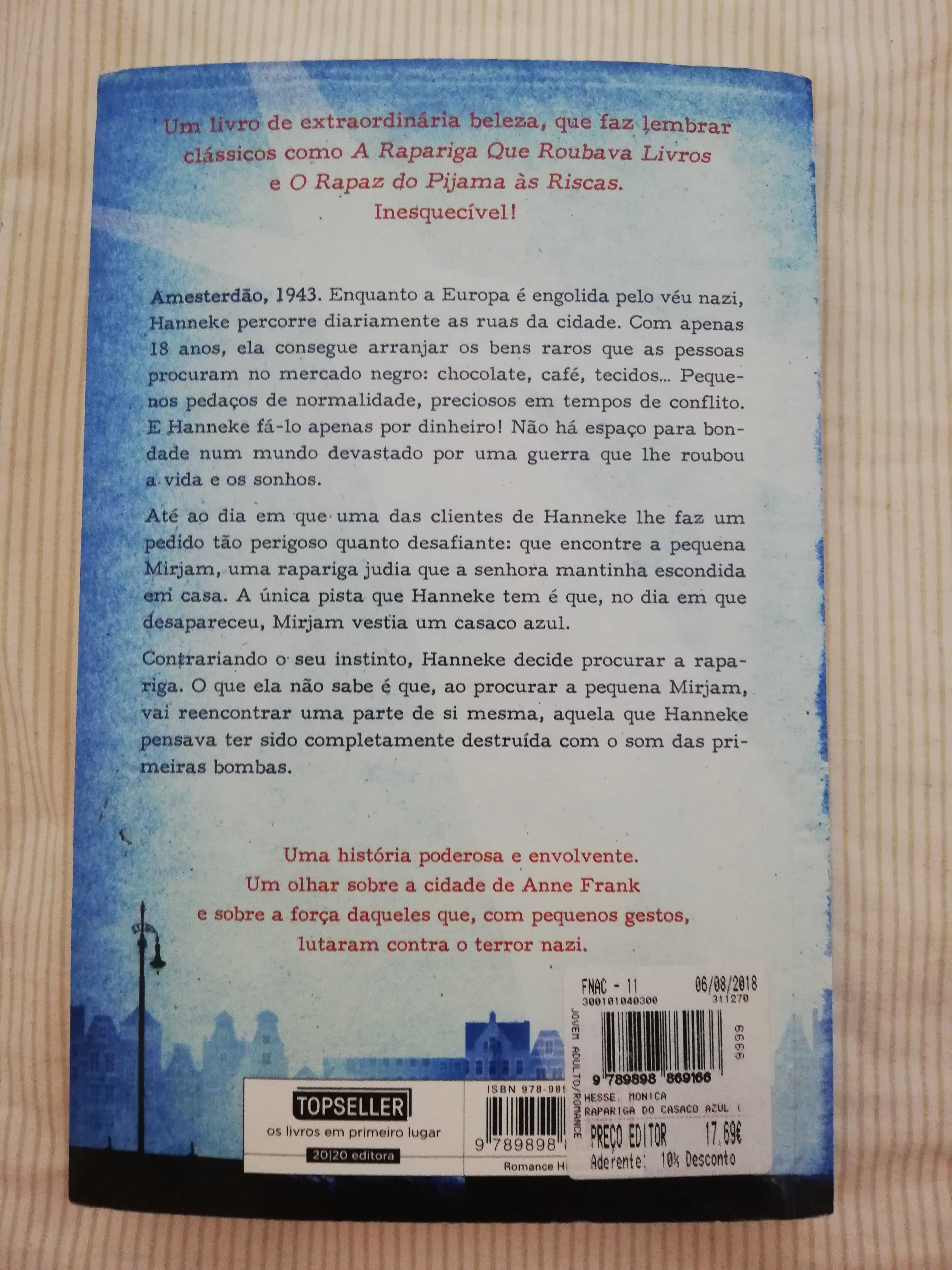 Livro "A rapariga do casaco azul" - Monica Hesse