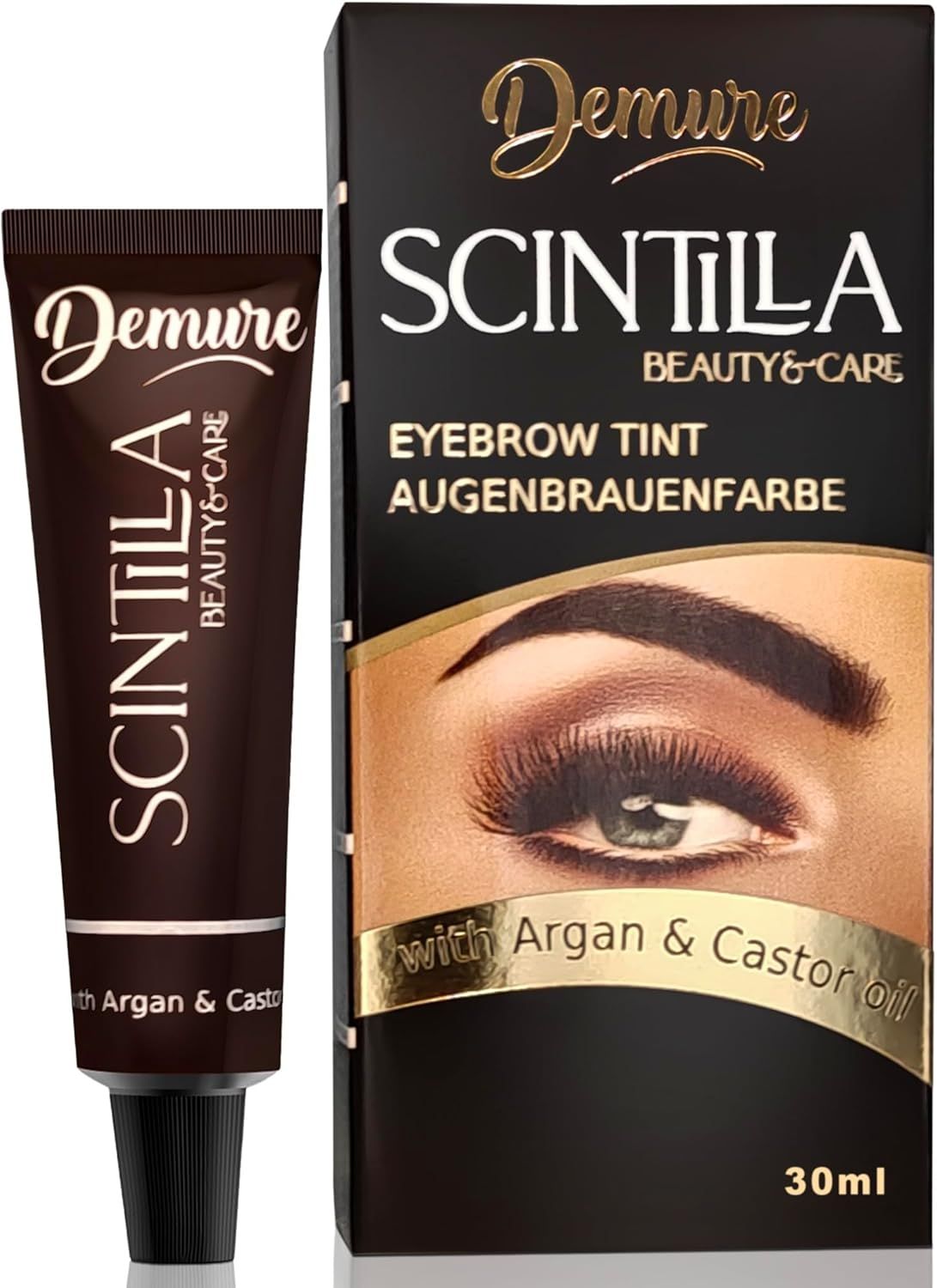 demure henna do brwi i rzęs czarna