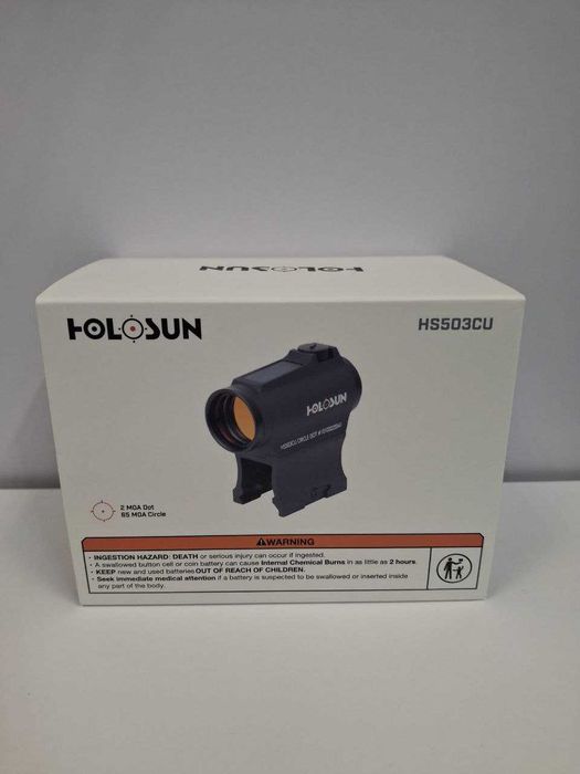 Коліматорний приціл Holosun  HS503CU  із сонячною батареєю