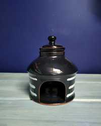 Kominek ceramiczny z pojemnikiem na olejek