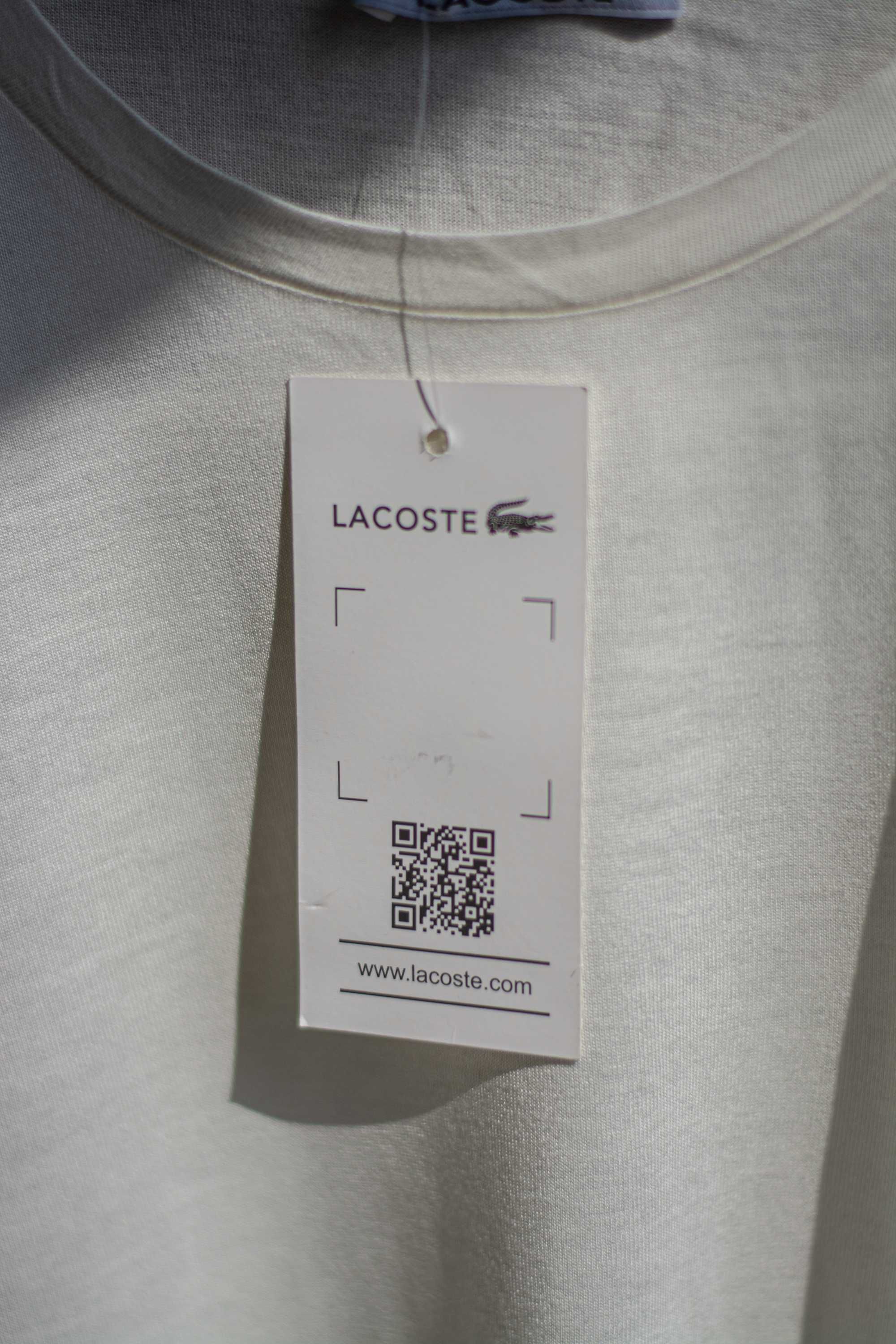 Біла футболка Lacoste. Розміри M, L