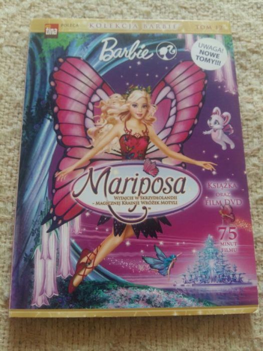 Barbie, ,Mariposa, ,dvd i książka