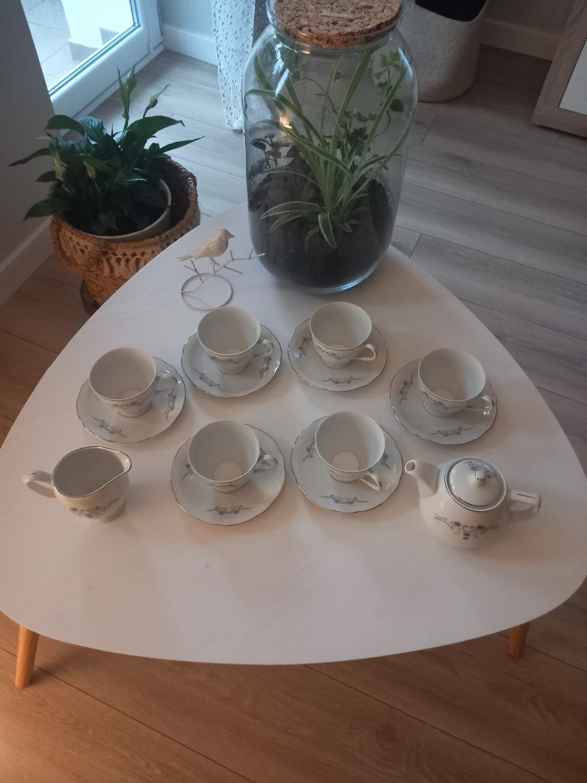 Porcelana Ćmielów - zestaw kawowy dla 6 osób