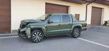 Volkswagen Amarok 3.0 Tdi V6 Highline Zielony.Salon PL Po kolizji drogowej
