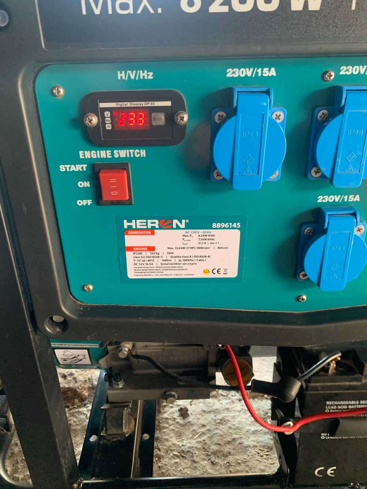 Генератор Heron 7300-8200W в стані нового