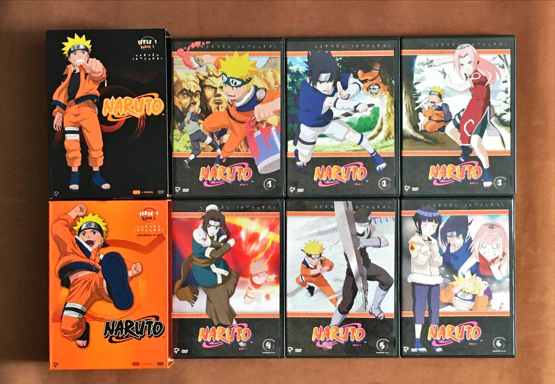 FILME SÉRIE DVD Naruto [28€ cada] Série 1 e 2 Versão Integral