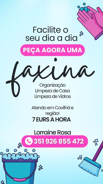 Faço serviço de limpeza