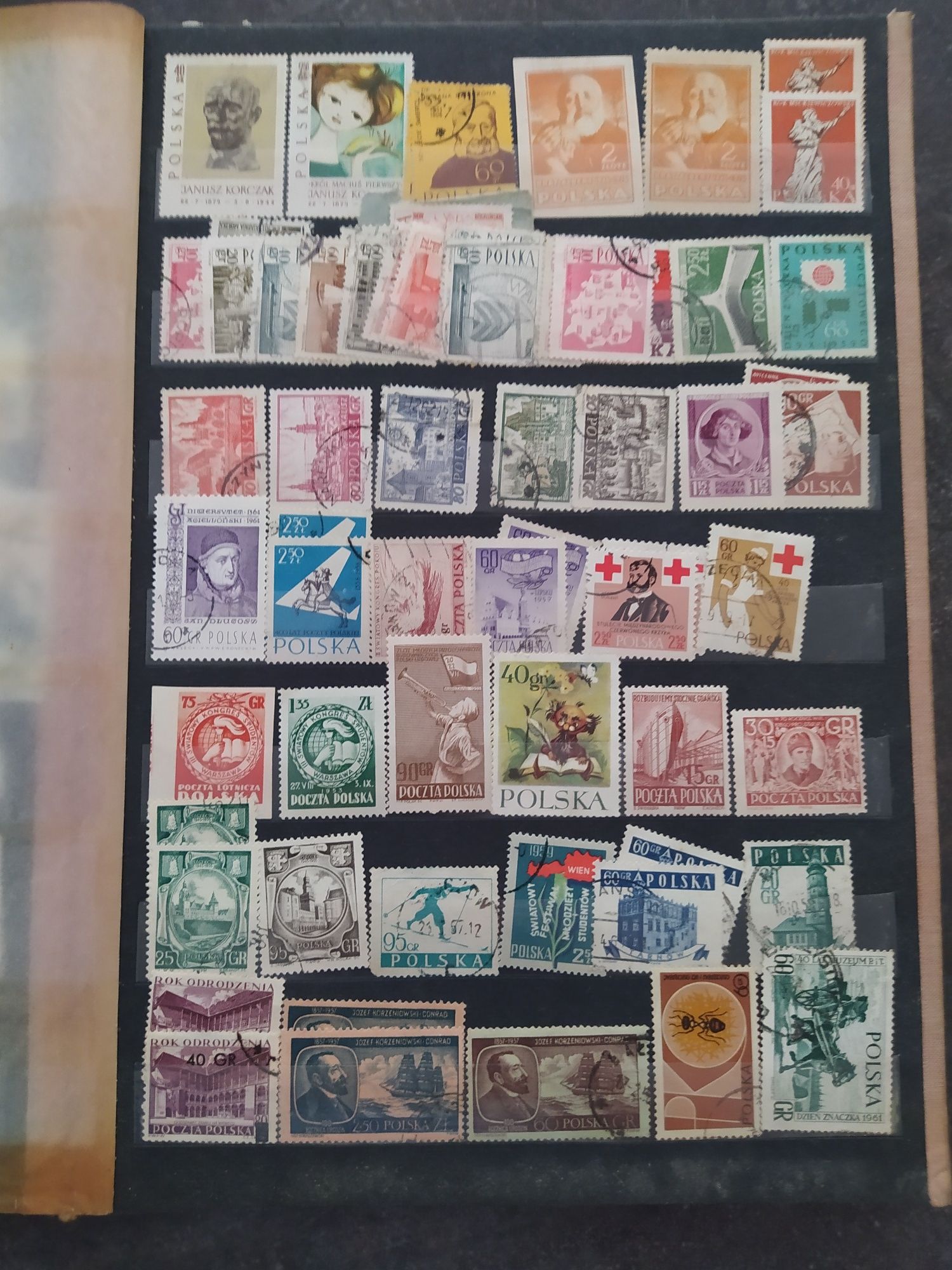 Klaser znaczki pocztowe filatelistyka stare