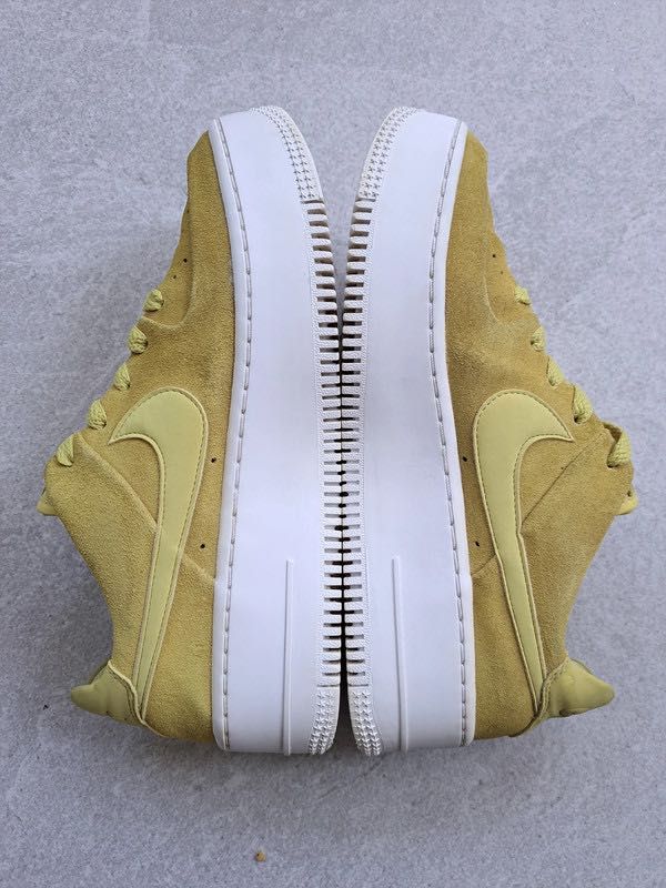 Buty Nike Air Force 1 skórzane platform platformy na grubej podeszwie
