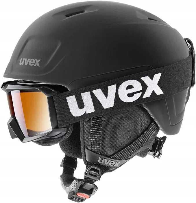 kask uvex heyya pro set 51-55 cm black matt, BRAK GOGLI W ZESTAWIE