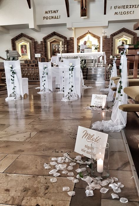 dekoracja kościoła ślub komunia sala weselna