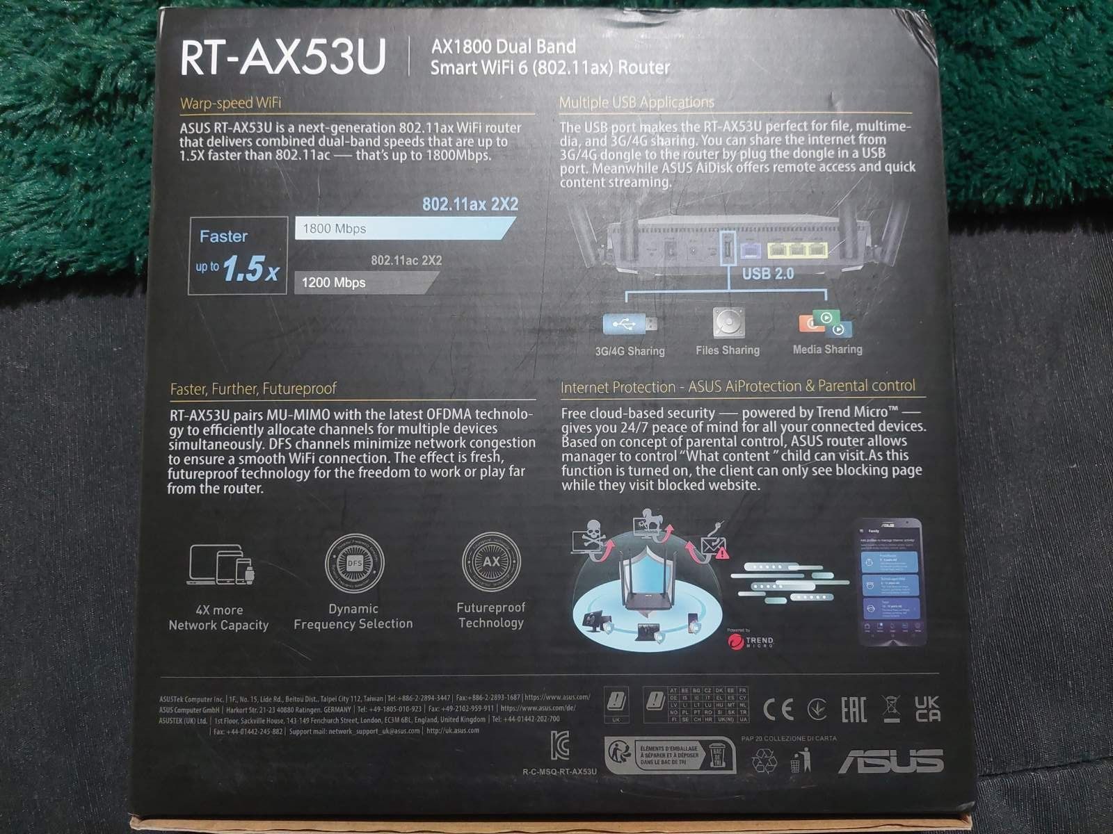 Router Asus RT-AX53U WiFi 6