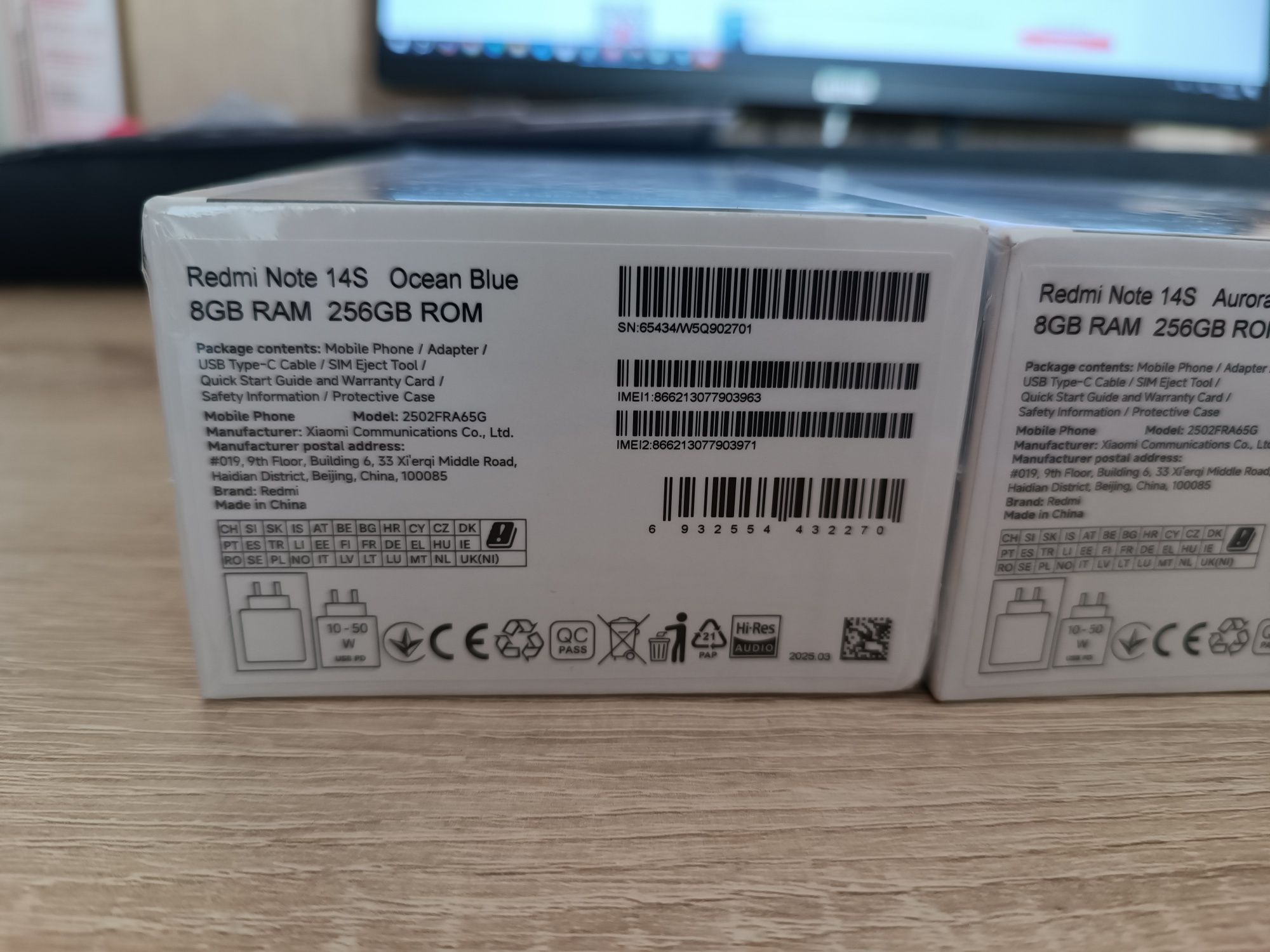 Xiaomi redmi note  14s 8/256 nfc 200Mp 67w amoled