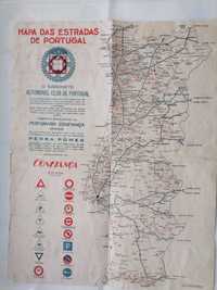 ACP Mapa das Estradas de Portugal Anos 50's