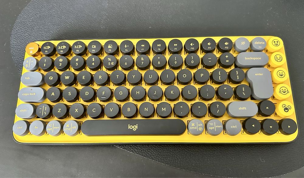 Klawiatura Logitech Pop Keys Black & Yellow 2szt