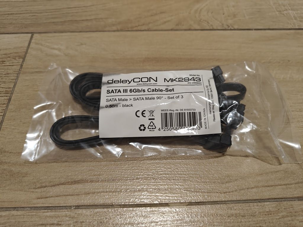 Kabel SATA III - komplet 3 szt.
