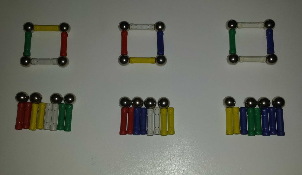 Игрушки игра магнитный конструктор MAGNASTIX 60 элементов Магнастик