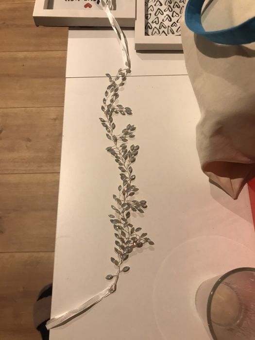 Ozdoba do włosów biżuteria ślub plus opaska