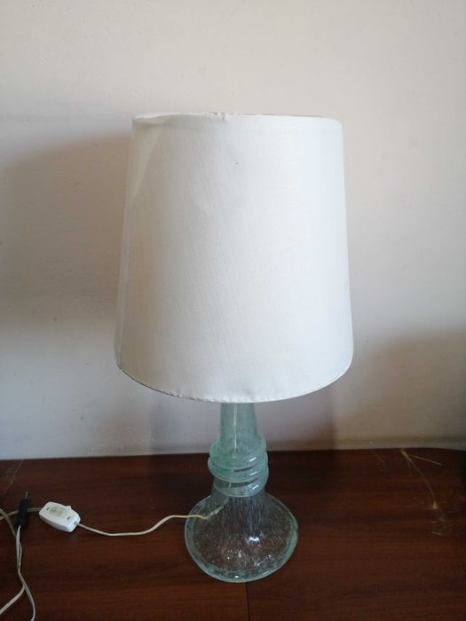Lampa Tarnowiec Słuczan-Orkusz szkło antico nie wazon z PRL