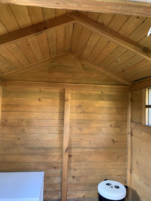 Drewniany domek-plac zabaw dla dzieci -duży