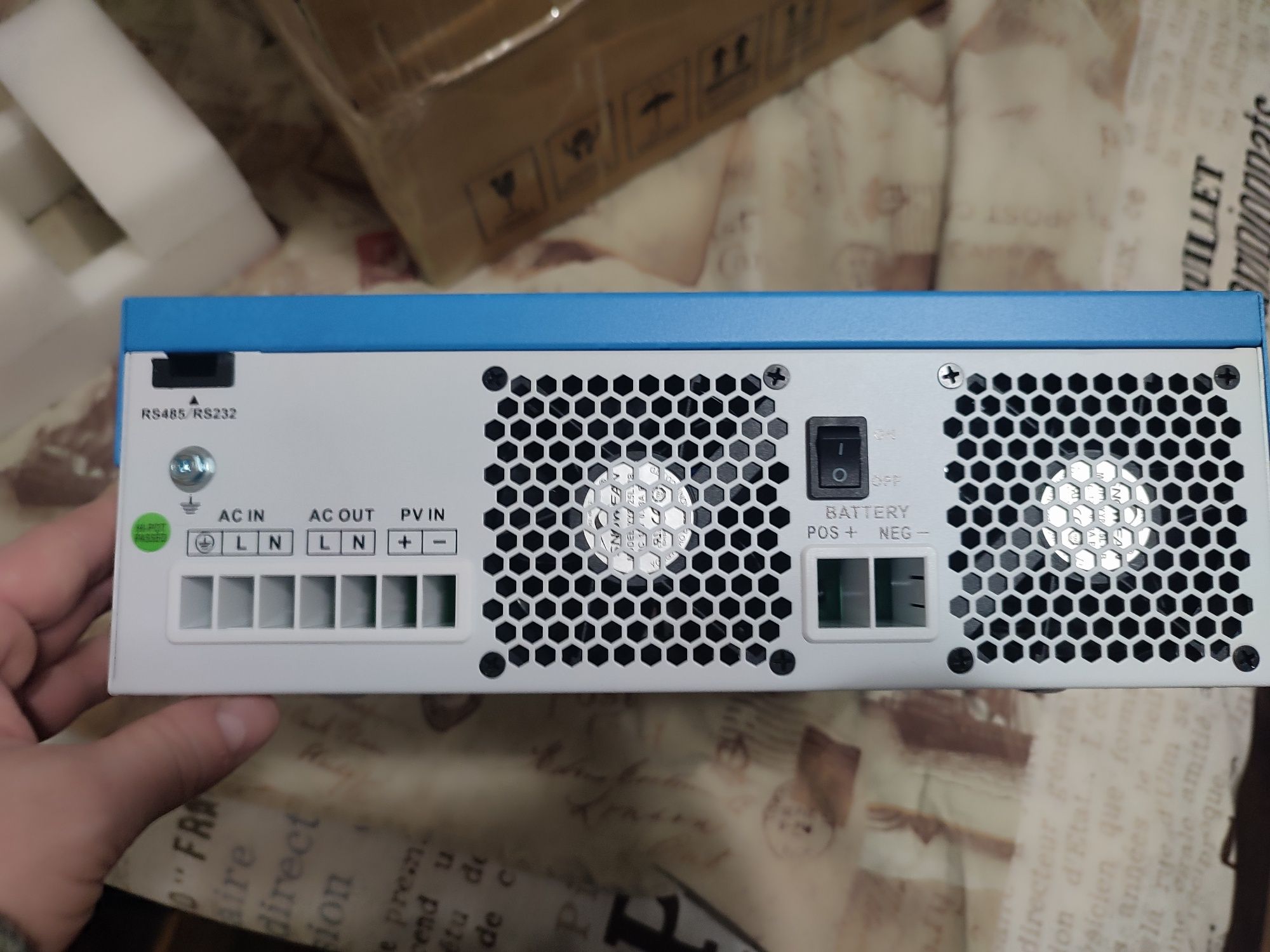 НОВИЙ: Гібридний інвертор 4кВт +24V LiFePo4 100A+ реле резерв живлення