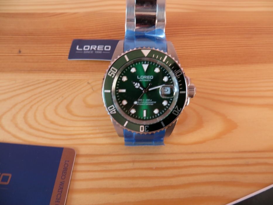 Zegarek Parnis Diver nurek automat mechaniczny submariner szafir NOWY