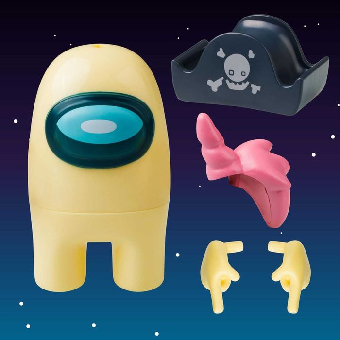 Among Us Ejected Edition Figurka Z Akcesoriami Crewmate Kremowy 12cm