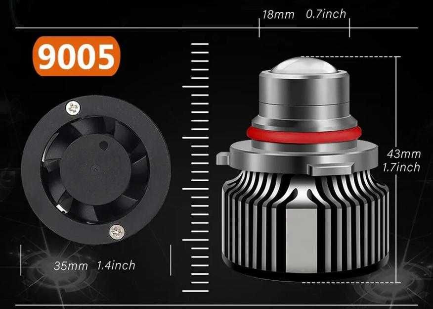 Лазерная лампа H11 H9 H8 H7 HB3 9006 HB4 с ЛИНЗОЙ Светодиодные LED