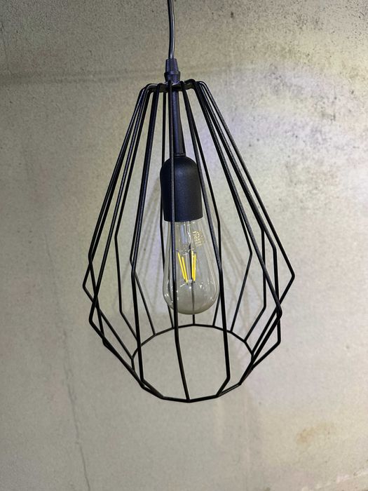 Klosz lampa sufitowa ikea czarna