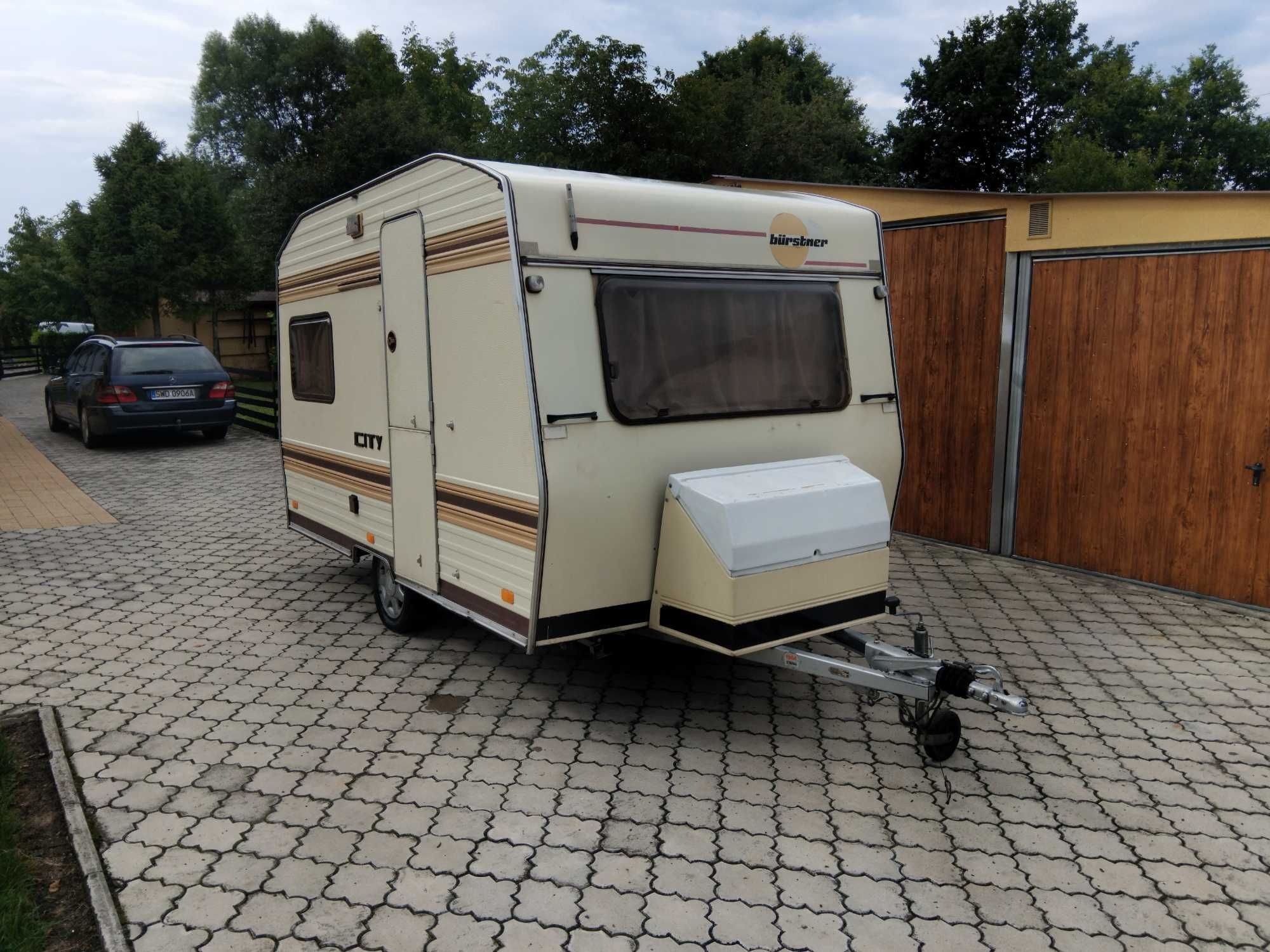 Przyczepka kepingowa Burstner 1980 PO REMONCIE przednsionek DMC800KG