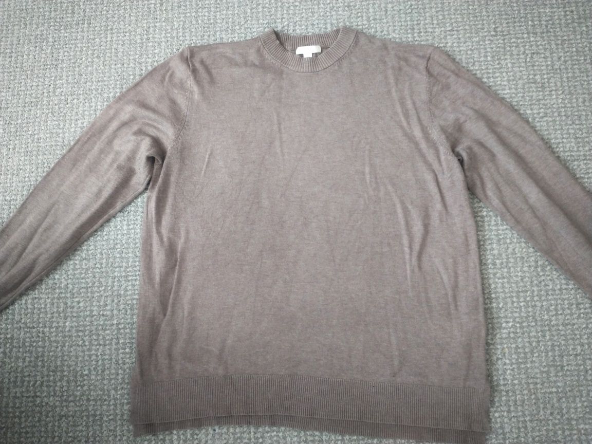 Sweter sweterek kardigan męski H&M Basic rozm.L