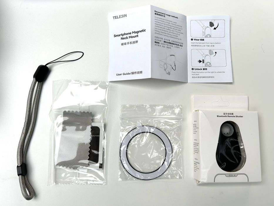 Держатель для телефона на шею Магнитное крепление для смартфон Telesin