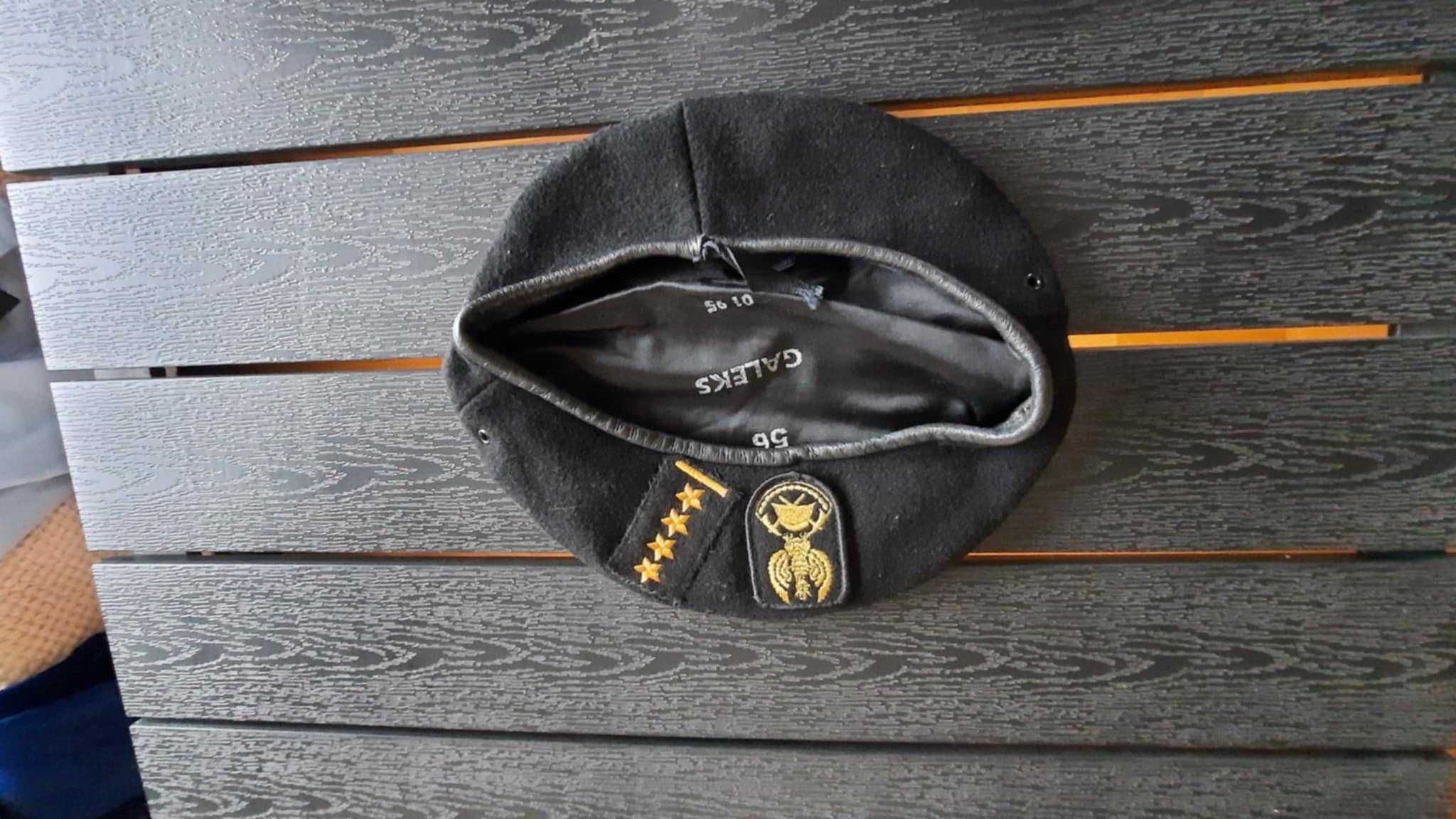Beret Czapka 56 Straż Pożarna PSP Czarny