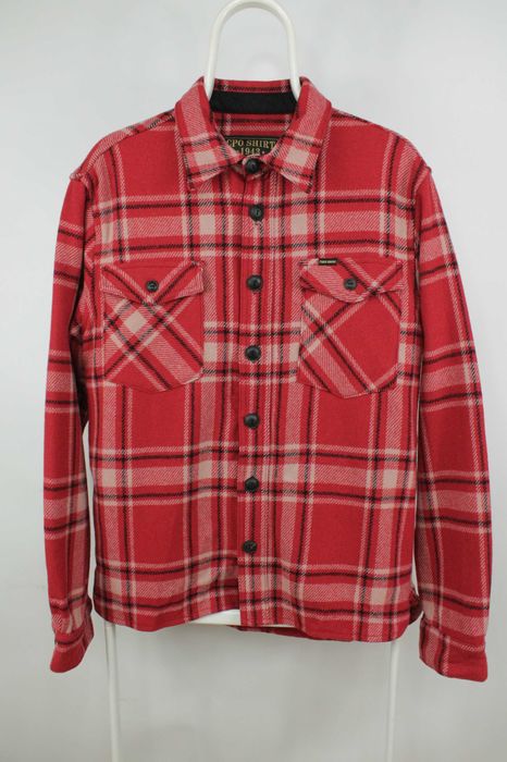 Тепла вовняна сорочка Pike Brothers CPO Shirt 1943 Ohio Red Розмір Л