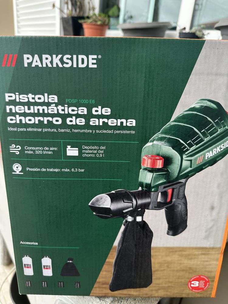 Pistola jato de areia Parkside