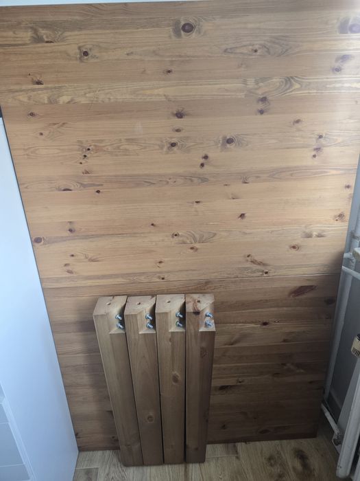 Składany stół z litej sosny. IKEA STORNAS. Duży,ciężki stół rozkładany