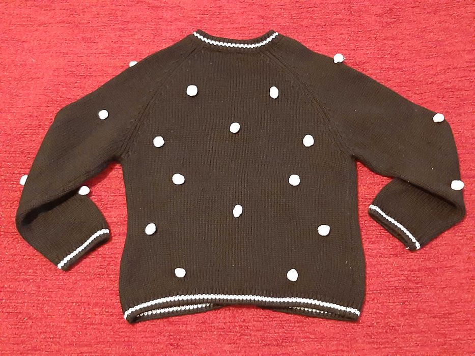 NOVO Casaco Lã Menina Benetton 36M (98cm)