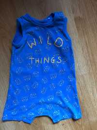 Piżama / Rampersy dla chłopczyka niebieskie, rozmiar 86, Sinsay